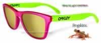 Oakley Frogskins BlackLight Pink-Yellow / 24k Iridium (24-287)